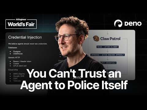 Security Firewall for Agents — Ryan Dahl, Deno 영상 썸네일