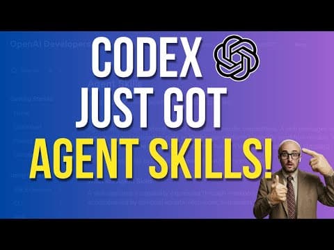 OpenAI Adds Agent Skills to Codex (First Look & Walkthrough) 영상 썸네일