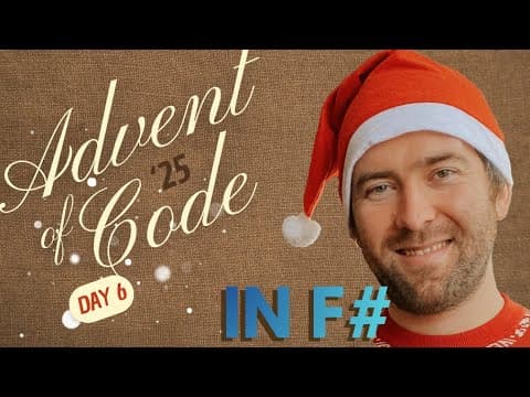 🎄 Advent of code 2025 in F# - day 06 영상 썸네일