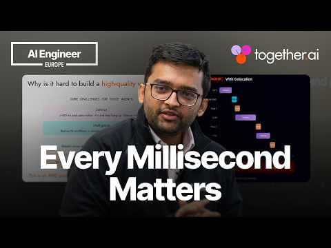 Engineering voice agents: Latency, quality, and scale — Rishabh Bhargava, Together AI 영상 썸네일