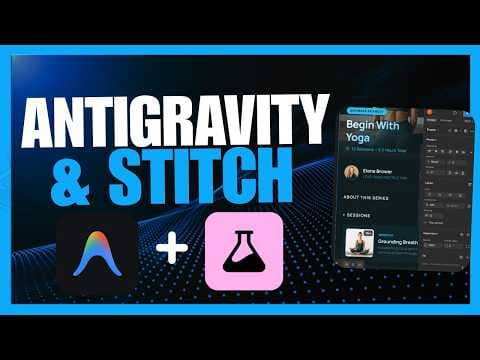 Antigravity + Stitch Builds INSANE Apps, Website, & MORE! Build Anything FOR FREE! 영상 썸네일