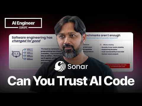 Can LLMs generate Enterprise Quality Code? — Prasenjit Sarkar, Sonar 영상 썸네일