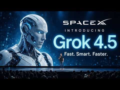 Grok 4.5 Just Shocked The AI Community - SpaceXAI Grok 4.5 영상 썸네일
