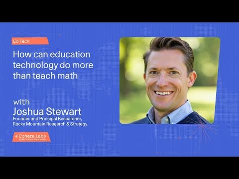 Joshua Stewart - How can education technology do more than teach math 영상 썸네일