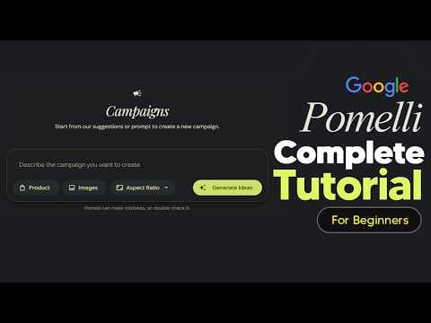 How To Use Pomelli - Google Pomelli Tutorial - 영상 썸네일