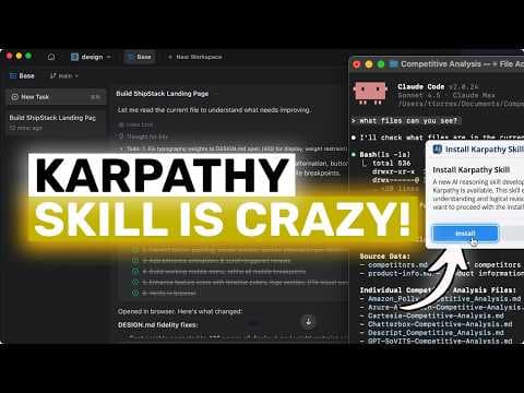 Karpathy-Skill + Claude Code,OpenCode: This SIMPLE ONE-FILE SKILL Makes YOUR AI CODER WAY BETTER! 영상 썸네일