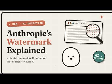 Anthropic Watermarking - The Details on a Pivotal Moment in AI Detection 영상 썸네일
