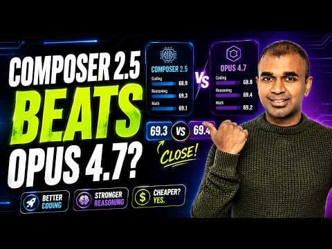 Composer 2.5 vs Opus | The Results Are Brutal 영상 썸네일