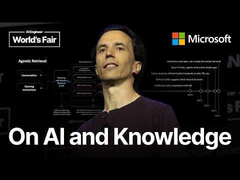 On AI and Knowledge — Pablo Castro, Distinguished Engineer & CVP for AI Knowledge, Microsoft 영상 썸네일