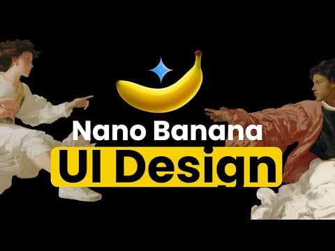 Nano Banana + Gemini 3 = S-TIER UI DESIGNER 영상 썸네일