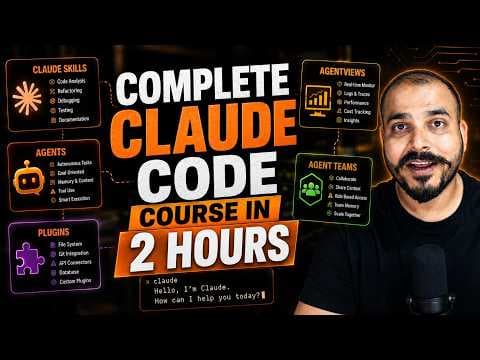 Complete Claude Code Course In 2 Hours For Developers 영상 썸네일