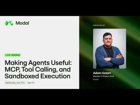 Making Agents Useful: MCP, Tool Calling, and Sandboxed Execution 영상 썸네일