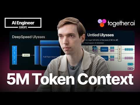 Road to 5 Million Tokens: Breaking Barriers in Long Context Training — Max Ryabinin, Together AI 영상 썸네일