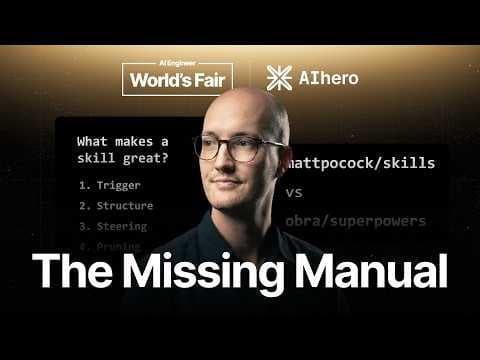 Building Great Agent Skills: The Missing Manual 영상 썸네일