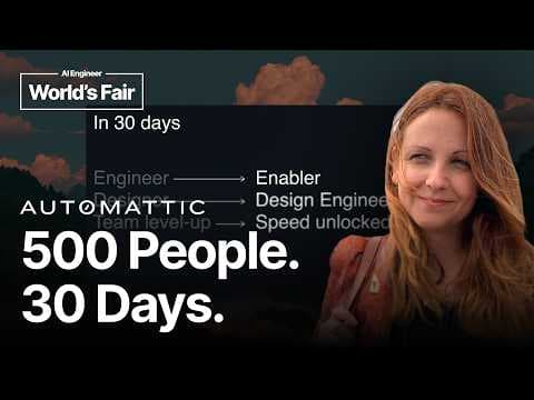 500 people vibe-coded for 30 days. I was one of them. - Sanja Grbic, Automattic 영상 썸네일