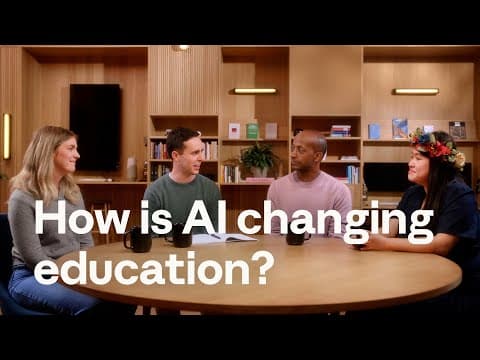 What does AI mean for education? 영상 썸네일