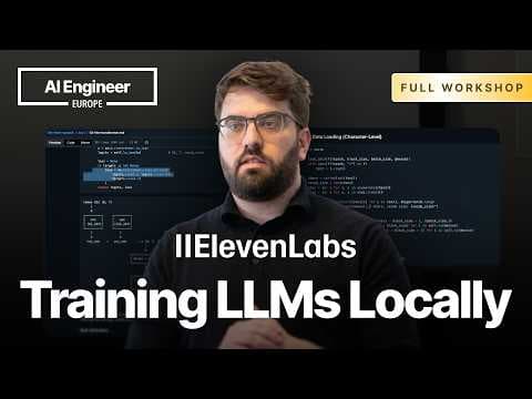 Training an LLM from Scratch, Locally — Angelos Perivolaropoulos, ElevenLabs 영상 썸네일