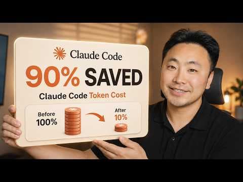 How To Save 90% of Claude Code Token Usage 영상 썸네일