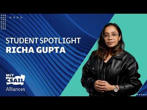 Designing AI that Works with Humans | MIT CSAIL Student Spotlight: Richa Gupta 영상 썸네일
