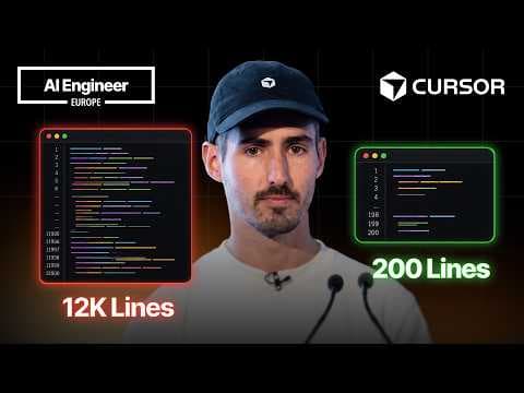 Replacing 12K LoC with a 200 LoC Skill — David Gomes, Cursor 영상 썸네일