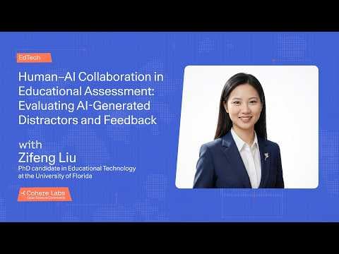Zifeng Liu - Human–AI Collaboration in Educational Assessment Evaluating AI Generated Distractors 영상 썸네일