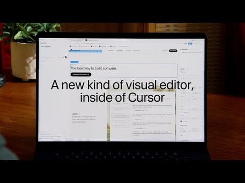 A new visual editor: design directly in your codebase 영상 썸네일