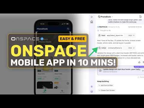 OnSpace Mobile App Builder: This CRAZY SIMPLE AI Mobile App Builder is INSANE! 영상 썸네일