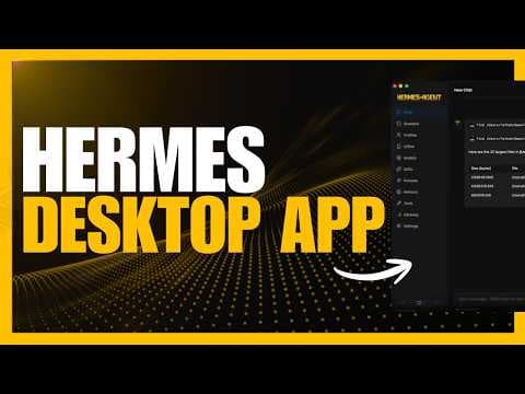 Hermes Agent NEW Desktop App - The 24/7 Self-Evolving AI Agent! 영상 썸네일