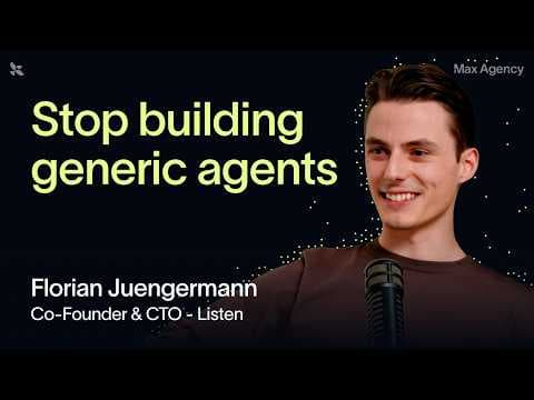 Why Listen believes generic AI agents fall short | Florian Juengermann, CTO 영상 썸네일