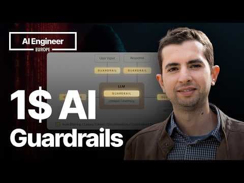 $1 AI Guardrails: The Unreasonable Effectiveness of Finetuned ModernBERTs – Diego Carpentero 영상 썸네일