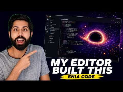 Enia Code: VS Code 내 AI 코딩 에이전트 시연
