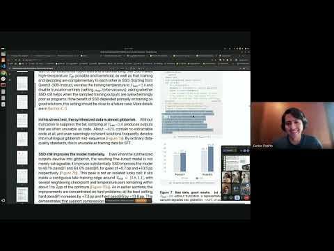 Hugging Face Journal Club: Embarrassingly Simple Self-Distillation Improves Code Generation 영상 썸네일