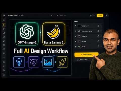 Try GPT-Image-2, Nana Banana 2 in ONE place | Full AI Design Workflow Test (Not Just Image Gen) 영상 썸네일