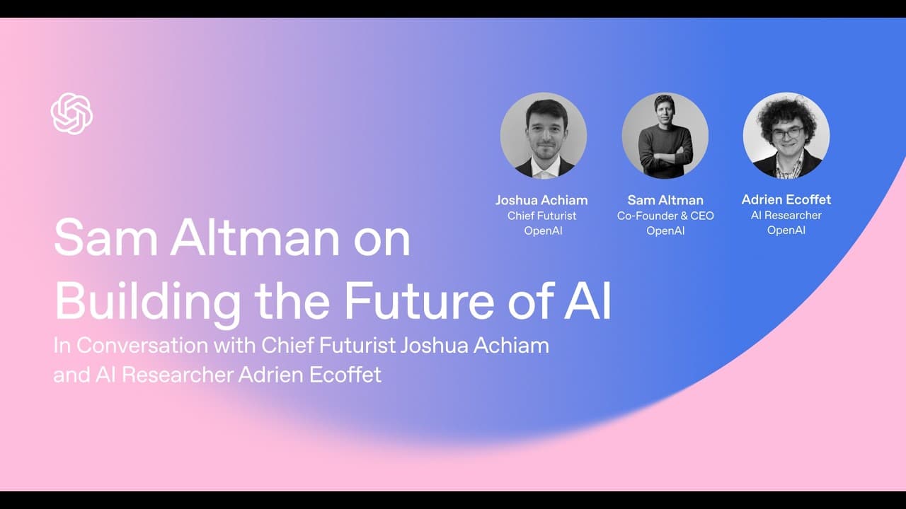 Sam Altman on Building the Future of AI 영상 썸네일