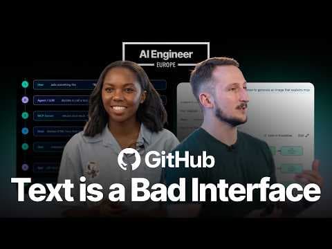 Building Interactive UIs in VS Code with MCP Apps — Marlene Mhangami & Liam Hampton, GitHub 영상 썸네일
