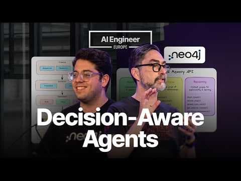 Context Graphs for Explainable, Decision-Aware AI Agents — Andreas Kollegger & Zaid Zaim, Neo4j 영상 썸네일
