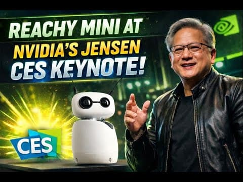 Reachy Mini at Nvidia's Jensen CES keynote 영상 썸네일