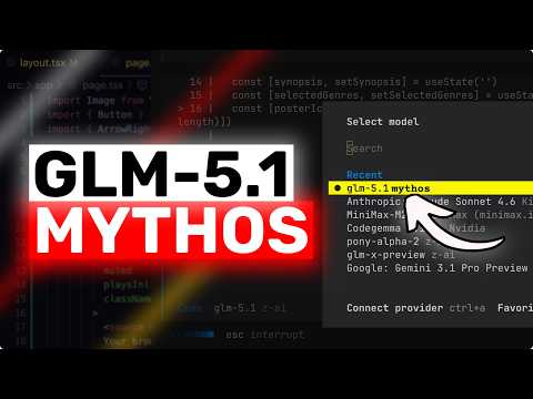 GLM-5.1 MYTHOS: This CRAZY GLM-5.1 Setup is INSANITY! 영상 썸네일