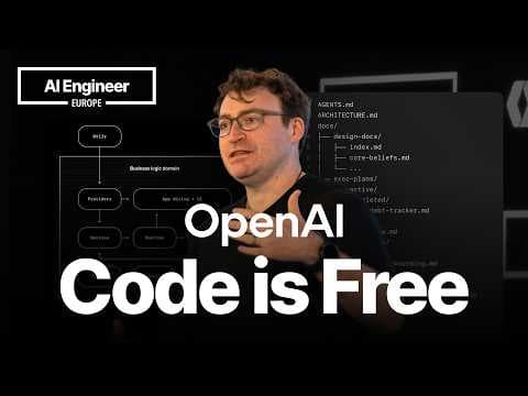 Harness Engineering: How to Build Software When Humans Steer, Agents Execute — Ryan Lopopolo, OpenAI 영상 썸네일