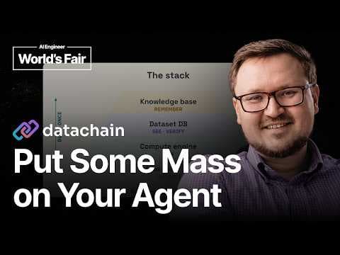 When Agents Meet Physical Data: The Other Physics of Agent Harnesses - Dmitry Petrov, DataChain 영상 썸네일