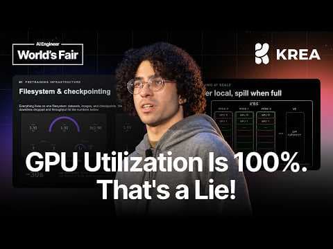 Infra behind Krea 2: How to train and serve at scale — Gabriel Jorge Menezes, Krea.ai 영상 썸네일