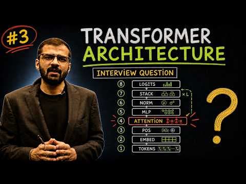 LLM Interview Series #3: What Is the Transformer Architecture? 영상 썸네일
