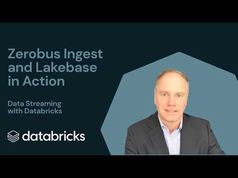Zerobus Ingest, Lakebase and Databricks Apps in Action: Data Streaming with Databricks 영상 썸네일