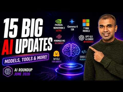 15 AI Updates You Missed This Week (Nemotron, Gemma 4, MAI & More) 영상 썸네일