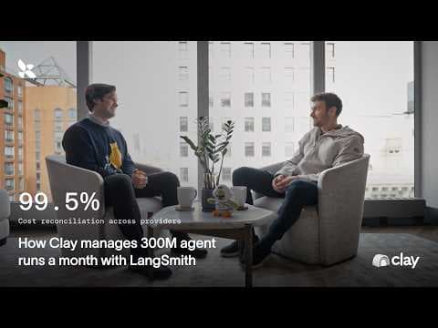 How Clay manages 300M agent runs a month with LangSmith 영상 썸네일
