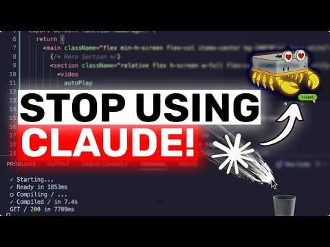 STOP USING Claude Max,Pro: The BEST FREE & LOW-COST Alternative to Claude for OpenClaw is here! 영상 썸네일