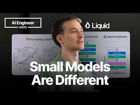 Everything I Learned Training Frontier Small Models — Maxime Labonne, Liquid AI 영상 썸네일