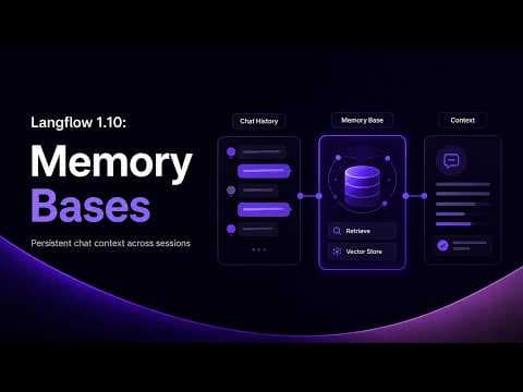 Memory Bases in Langflow 1.10 | Persistent Memory for AI Agents 영상 썸네일