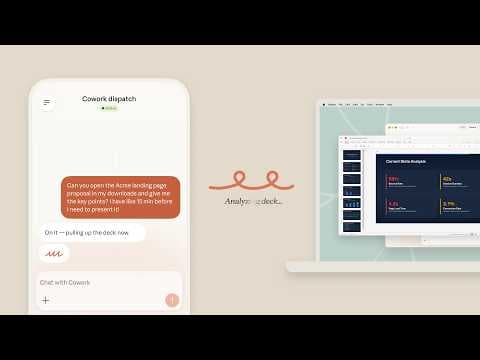 Dispatch tasks to Claude Cowork from anywhere 영상 썸네일