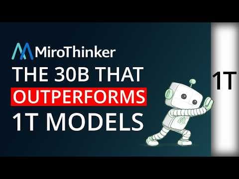 MiroThinker 1.5 - The 30B That Outperforms 1T Models 영상 썸네일